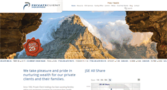 Desktop Screenshot of privateclient.co.za